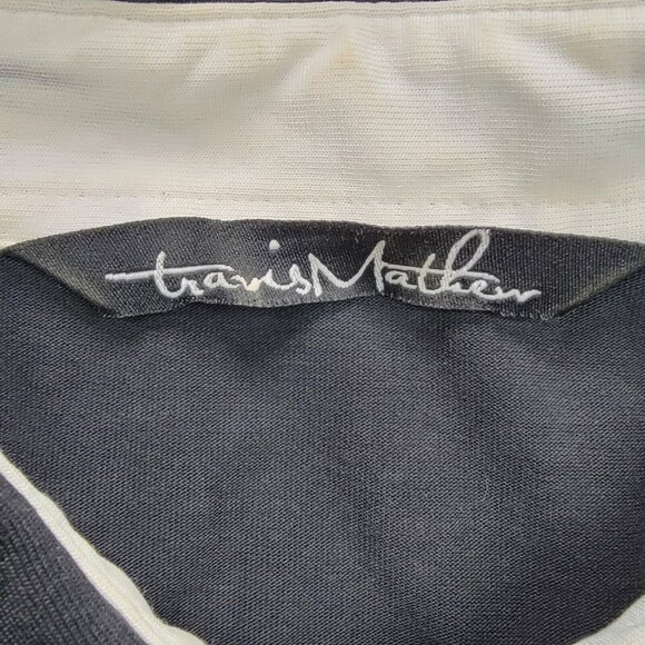 Travis Mathew Polo Shirt Mens Medium Black Short Sleeve Golf Puerto Los Cabos - Picture 8 of 11